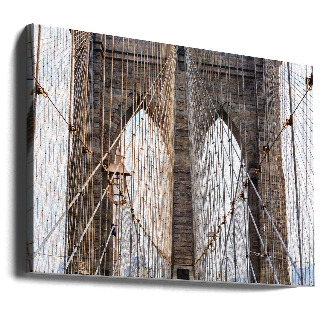 Cabled Archways by Francois Roughol | Brooklyn Bridge Architecture, Large Canvas Wall Art Print | Artsy Earth