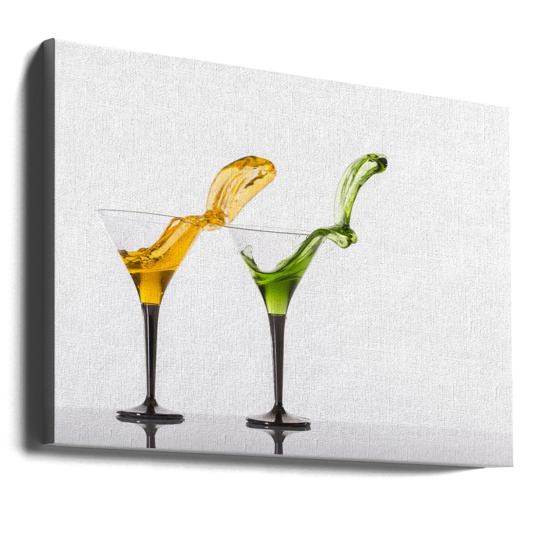 Pas de deux by Madison | Cocktail Glass Splash, Large Canvas Wall Art Print | Artsy Earth