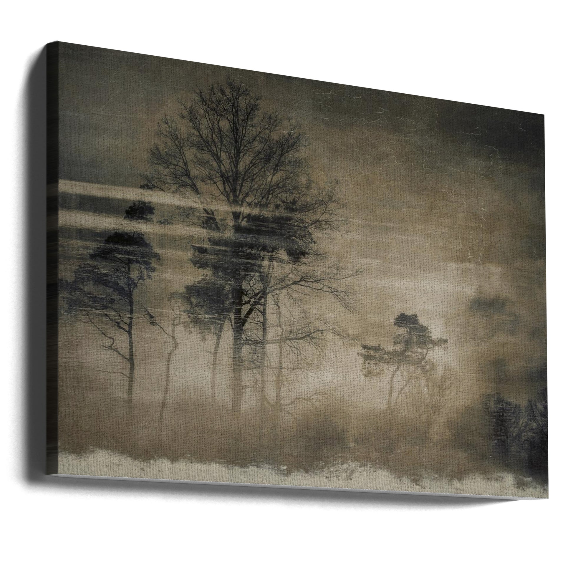 Old Postcard by Nel Talen | Abstract Landscape Texture, Large Canvas Wall Art Print | Artsy Earth