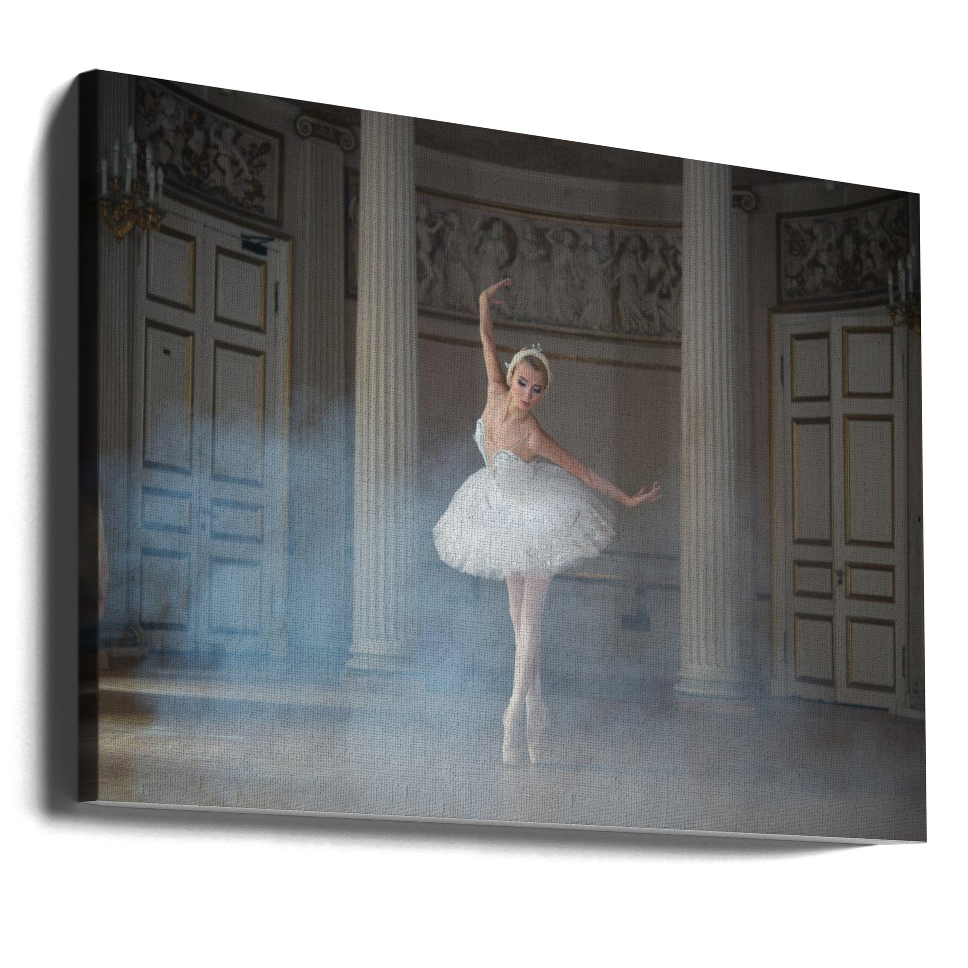 Ballerina Portrait by Michal Greenboim | Vintage Ballet Dance, Large Canvas Wall Art Print | Artsy Earth