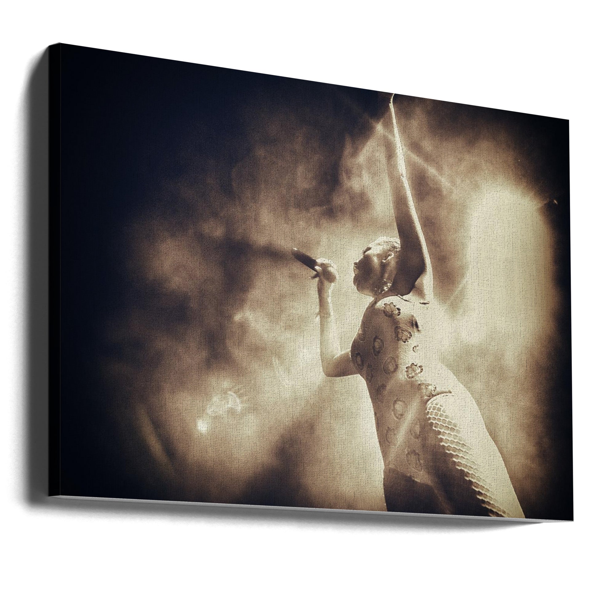 Concert Singer Joy by Anders Samuelsson | Female Stage Performance, Large Canvas Wall Art Print | Artsy Earth