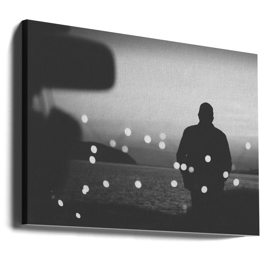 Silhouette Traveler Water by Aleksandr Sumarokov | Night Ocean Silhouette, Large Canvas Wall Art Print | Artsy Earth