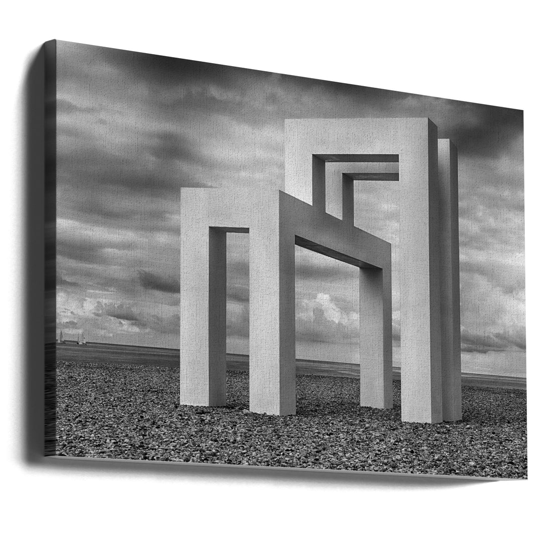 Concrete Arch by Luc Vangindertael (lagrange) | Minimalist Architecture Monument, Large Canvas Wall Art Print | Artsy Earth