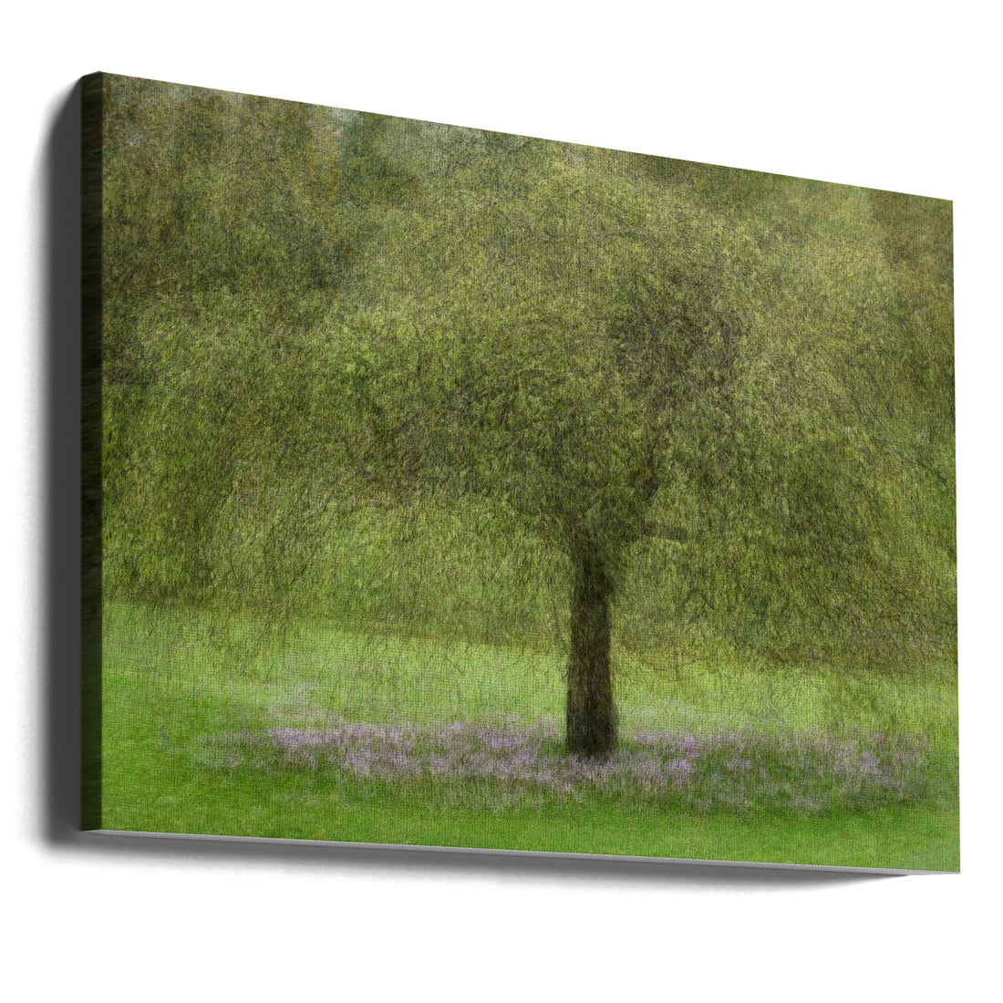 Summer Tree Art by Katarina Holmström | Lonely Green Landscape, Large Canvas Wall Art Print | Artsy Earth