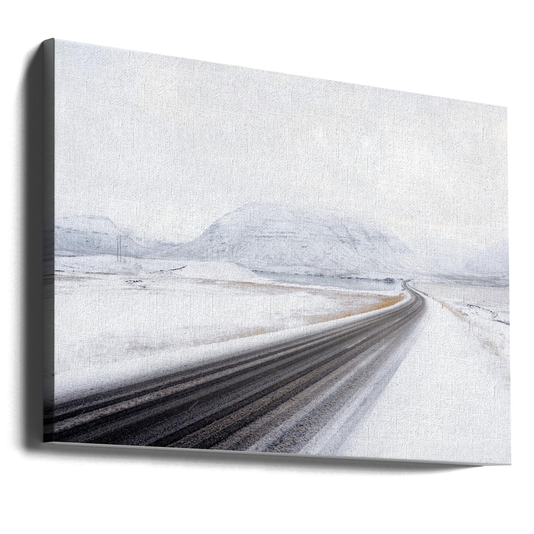 Icy Iceland Road by Alessandro Traverso | Winter Landscape, Large Canvas Wall Art Print | Artsy Earth