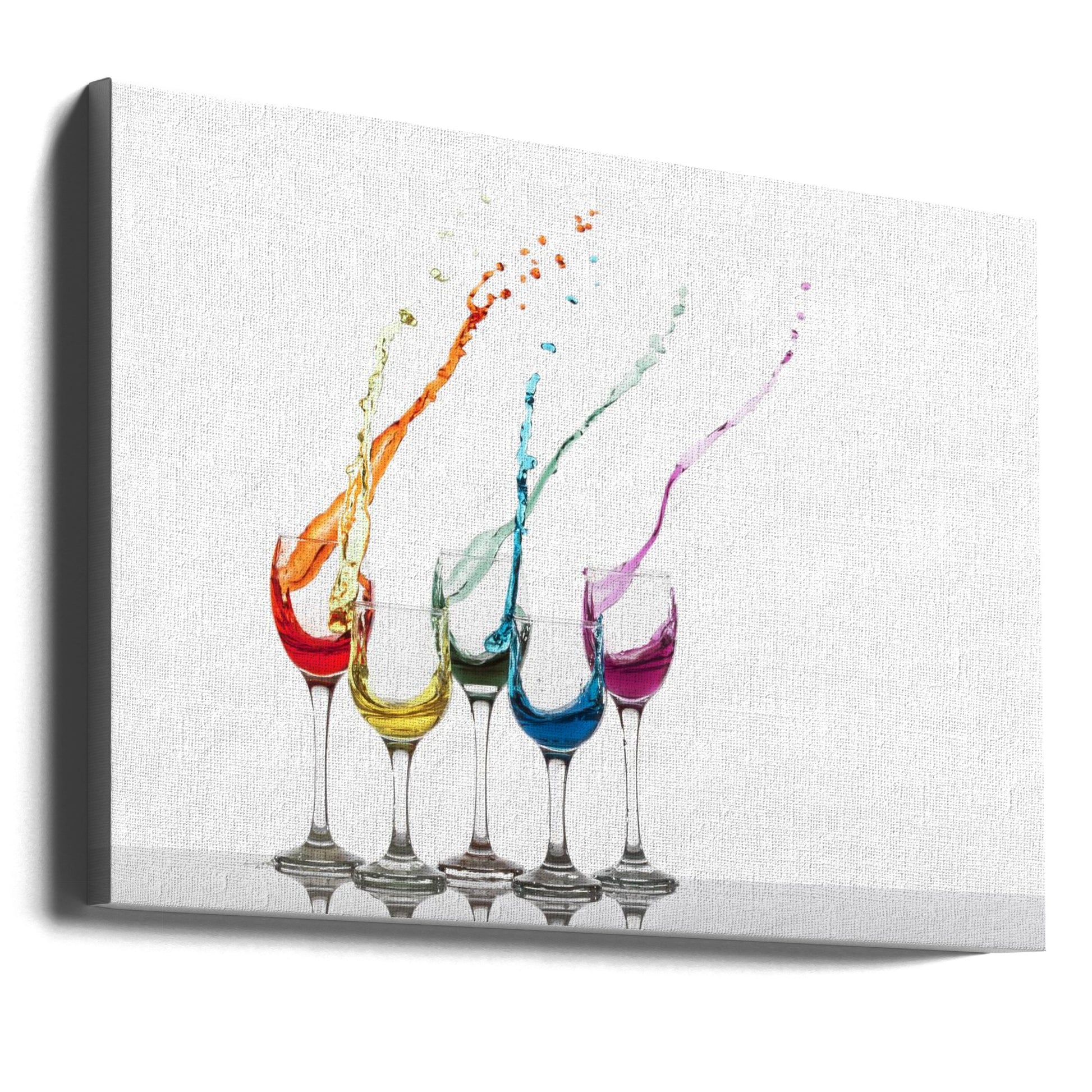 Glass Party by Madison | Colorful Liquid Splash, Large Canvas Wall Art Print | Artsy Earth