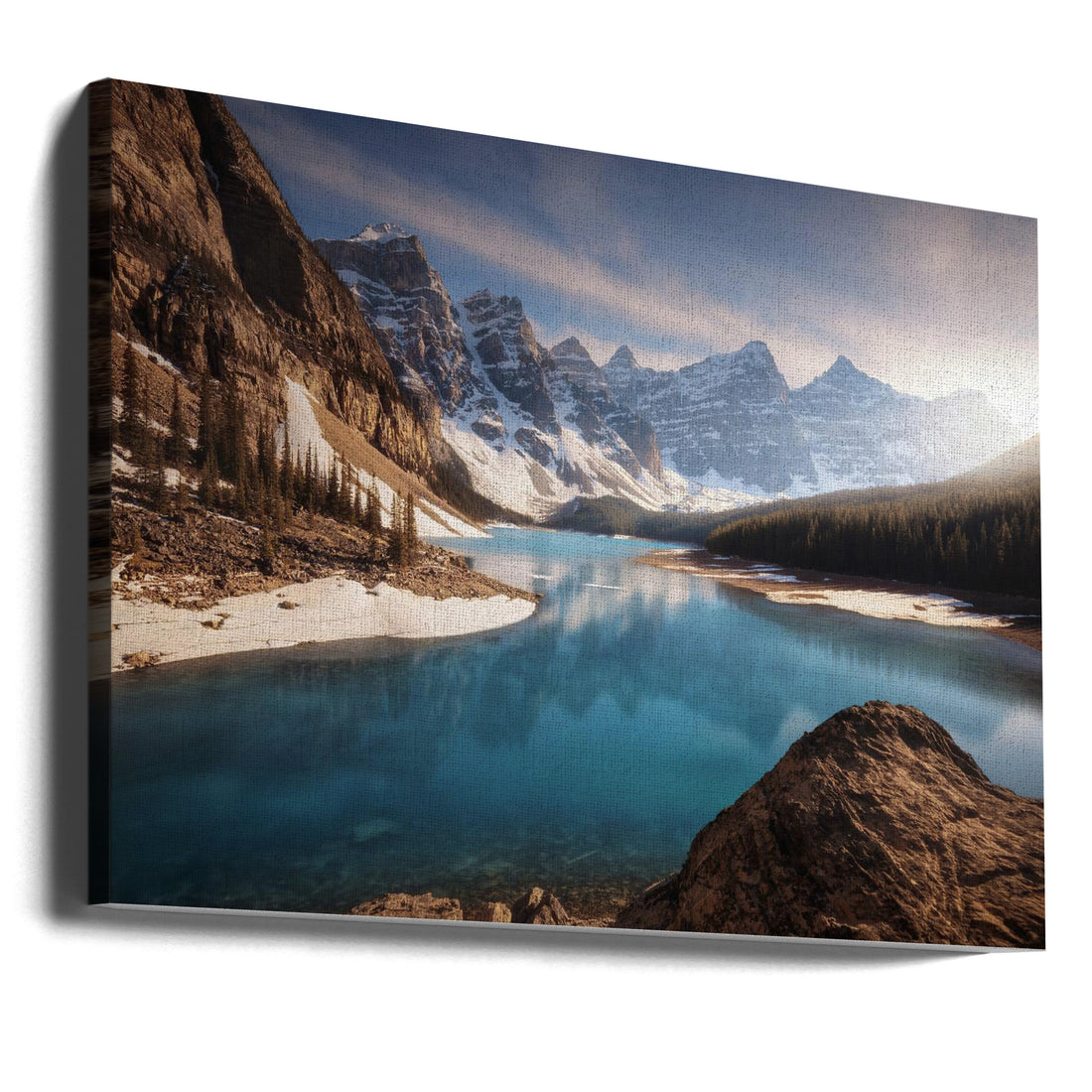 Moraine Lake by Juan Pablo De Miguel | Mountain Lake Landscape, Large Canvas Wall Art Print | Artsy Earth