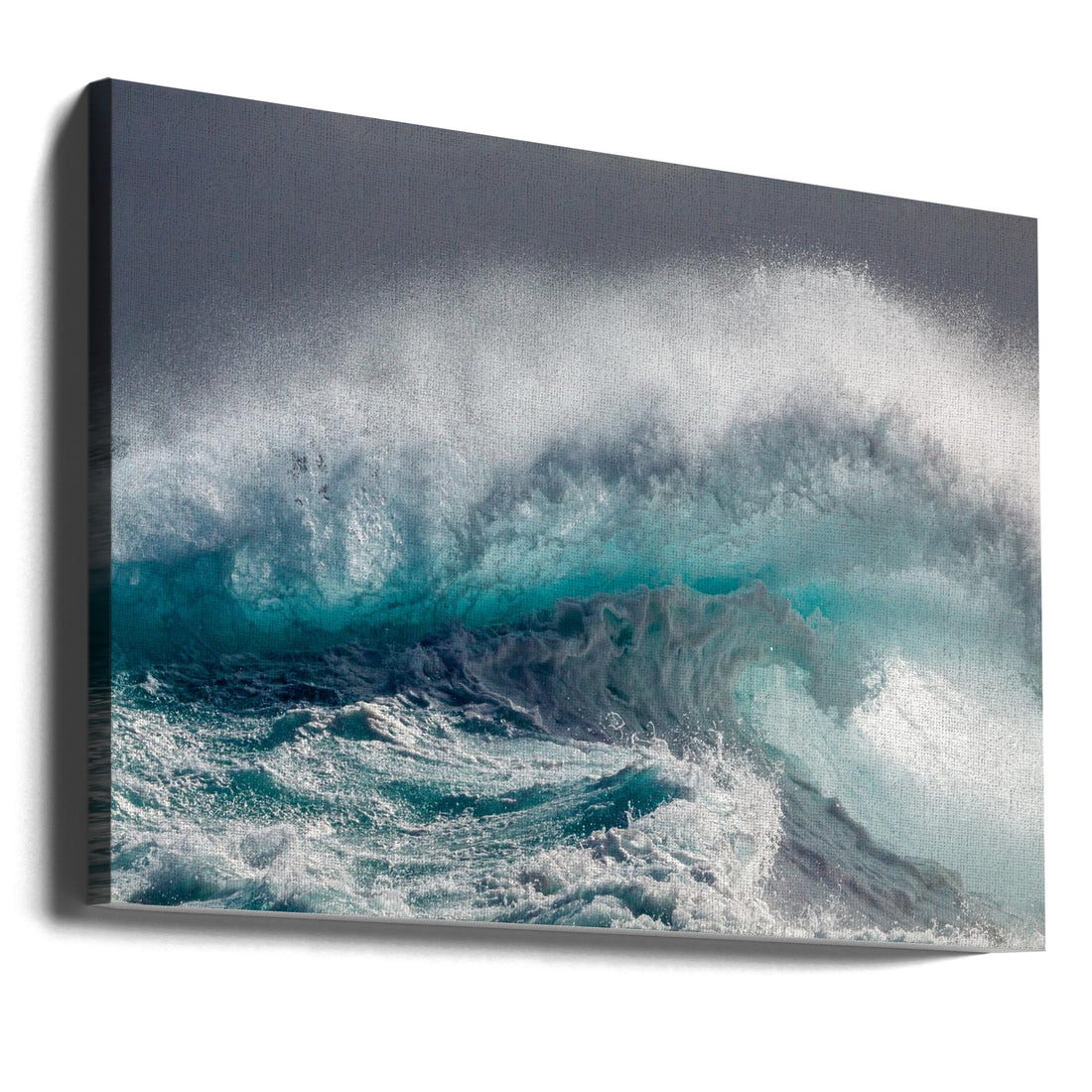 Mighty Water by Michelle Degryse | Ocean Wave Force, Large Canvas Wall Art Print | Artsy Earth