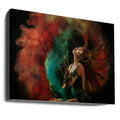 Fire Dance by Sebastian Kisworo | Colorful Powder Motion, Large Canvas Wall Art Print | Artsy Earth