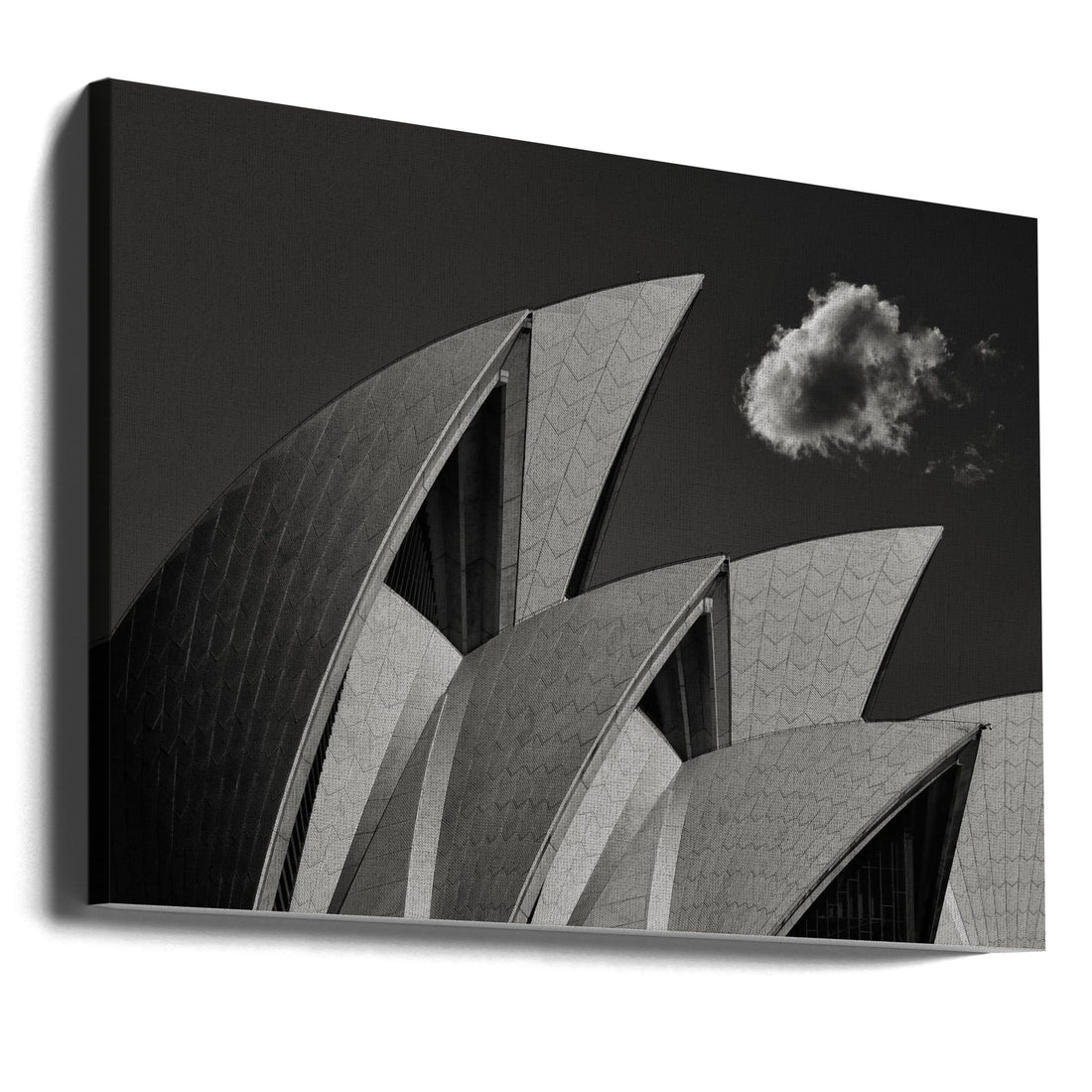 Sydney Opera House by Mathilde Guillemot | Architectural Landmark Abstract, Large Canvas Wall Art Print | Artsy Earth