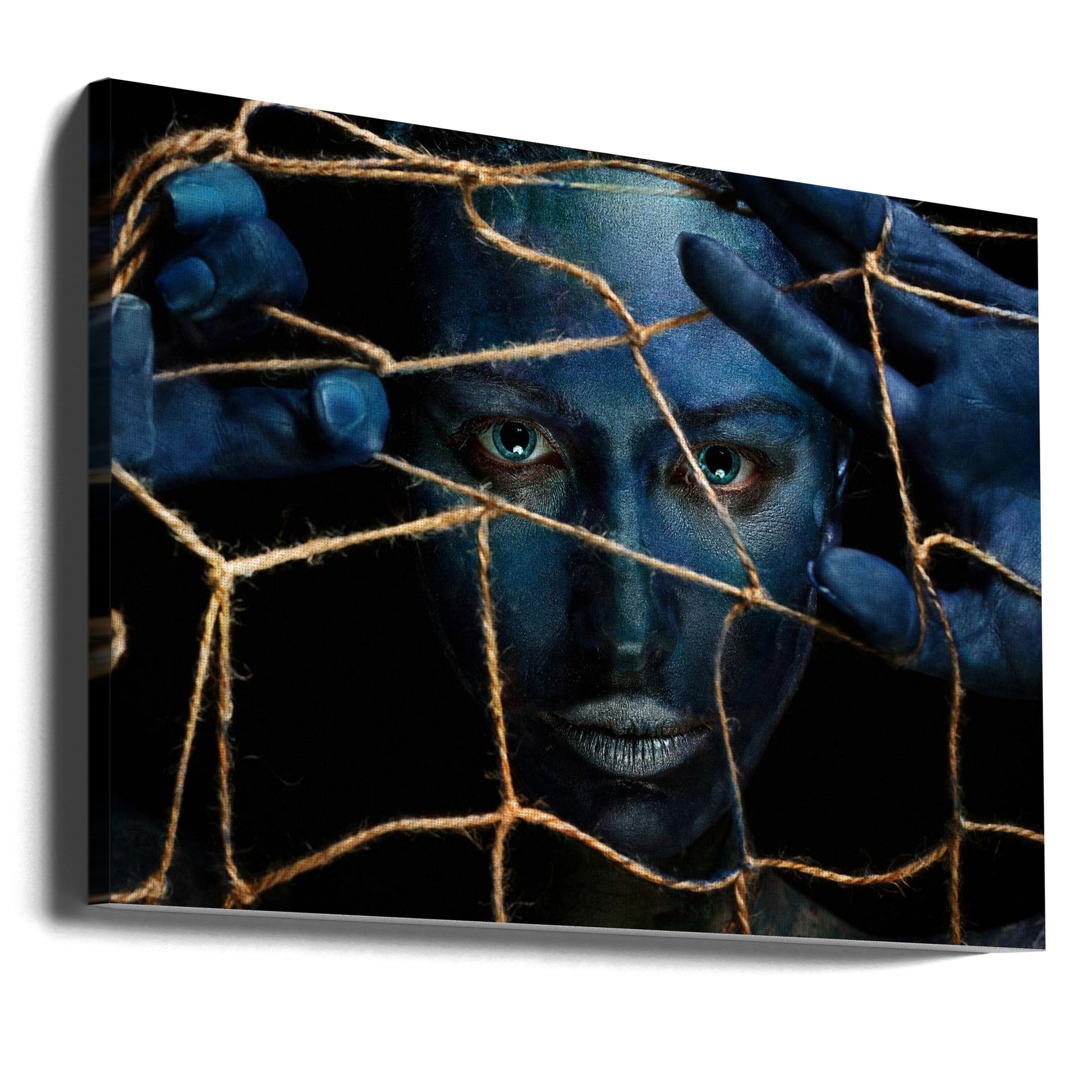 endangered species by Ivan Kovalev | Trapped Mermaid Portrait, Large Canvas Wall Art Print | Artsy Earth