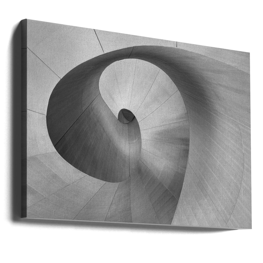 Curves by Bo Chen | Spiral Staircase Architecture, Large Canvas Wall Art Print | Artsy Earth