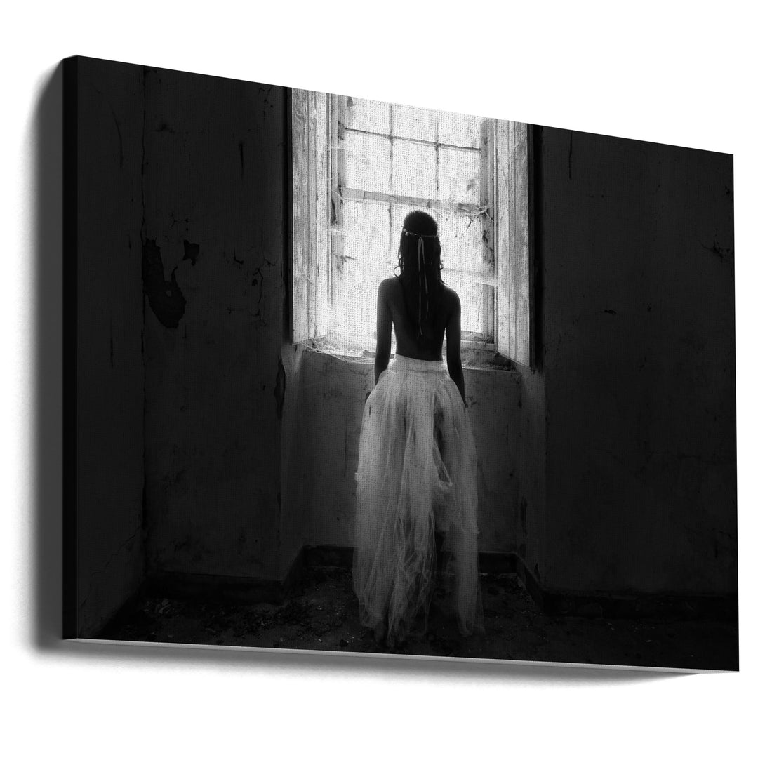 My Way Out by Josefina Melo | Lonely Woman Window, Large Canvas Wall Art Print | Artsy Earth