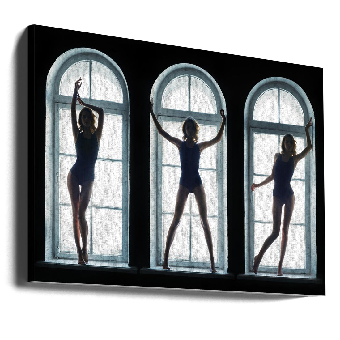 Backlit Woman Portrait by Constantin Shestopalov | Female Window Portrait, Large Canvas Wall Art Print | Artsy Earth