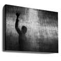 Under the crosslight by Ekkachai Khemkum | Spooky Shadow Silhouette, Large Canvas Wall Art Print | Artsy Earth