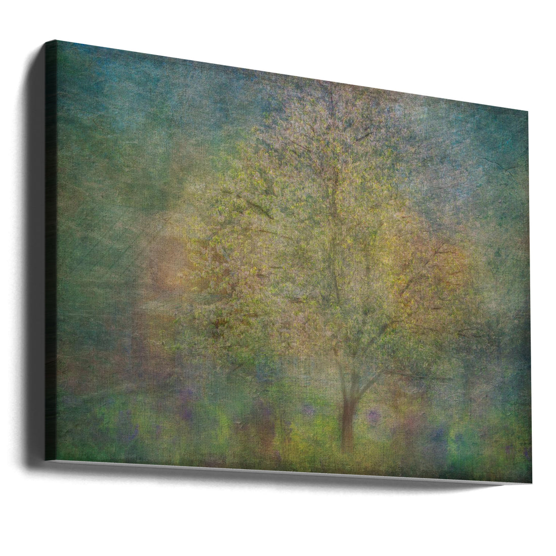 Impressions of a tree by Katarina Holmström | Impressionistic Green Texture, Large Canvas Wall Art Print | Artsy Earth