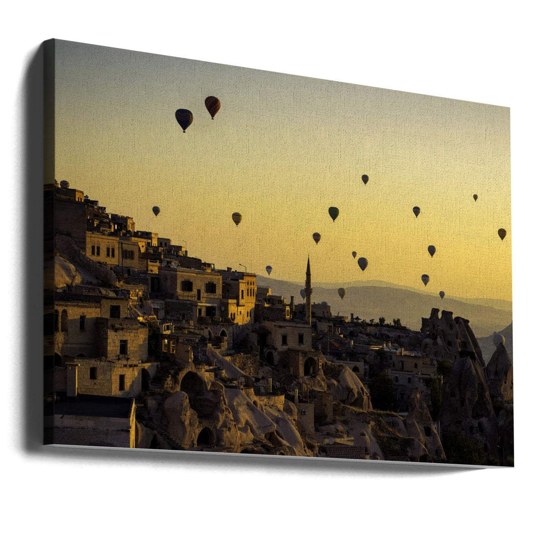 Sunrise over Cappadocia by Yavuz Pancareken | Hot Air Balloon Landscape, Large Canvas Wall Art Print | Artsy Earth