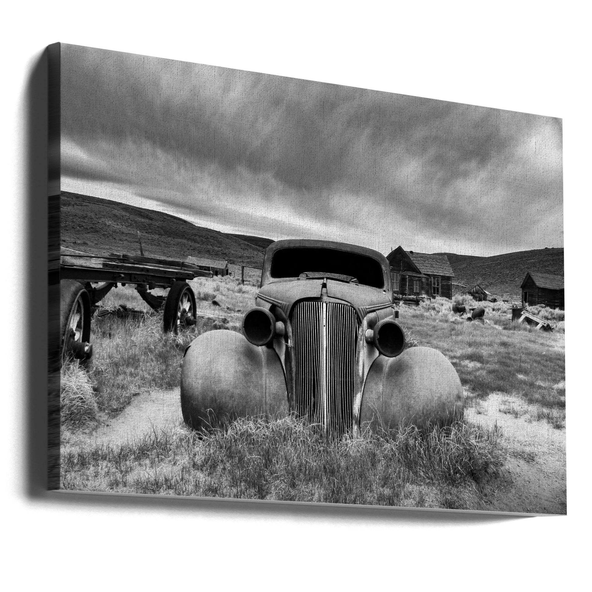 Bodie State Historic Park by Pepa Aston | Abandoned Classic Cars, Large Canvas Wall Art Print | Artsy Earth