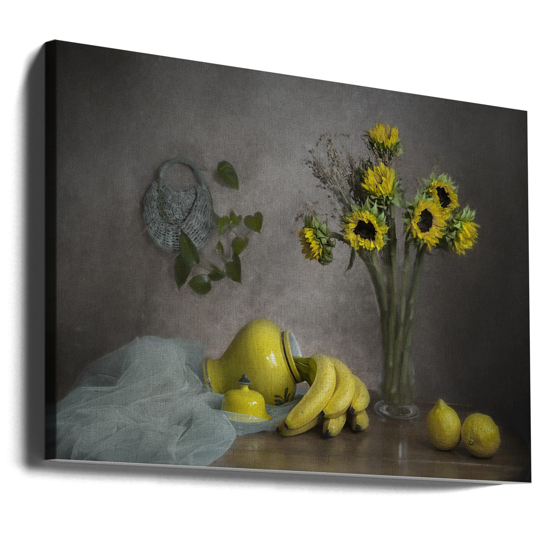 Yellow Sunflowers by Lydia Jacobs | Botanical Still Life, Large Canvas Wall Art Print | Artsy Earth