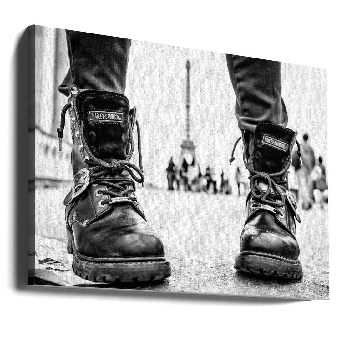 Biker Boots in Paris by Mike Franks | Paris Street Fashion, Large Canvas Wall Art Print | Artsy Earth