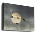 Over the Moon by John Fan | Flying Birds Wildlife, Large Canvas Wall Art Print | Artsy Earth