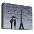 Under the Rain in Paris by Philippe-m | Romantic Paris Landmark, Large Canvas Wall Art Print | Artsy Earth