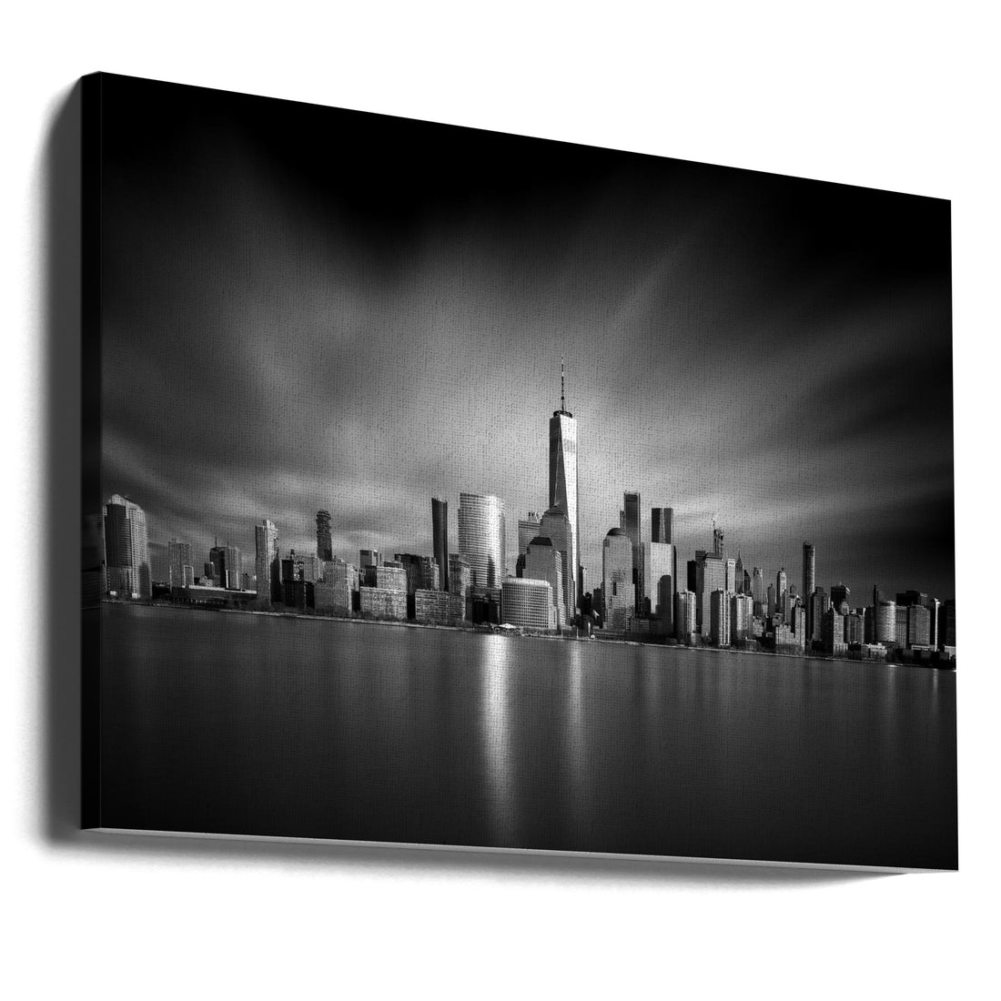 Beacon Scrapers by Robert Bolton | Manhattan Skyline Reflection, Large Canvas Wall Art Print | Artsy Earth