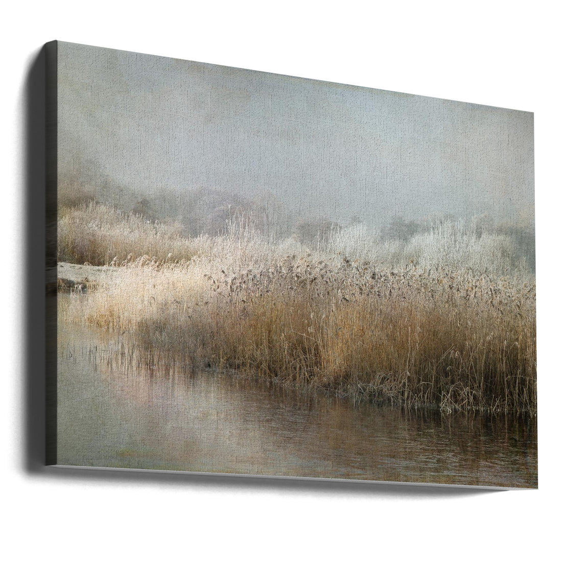 Frosty Lake Dawn by Nel Talen | Winter Landscape, Large Canvas Wall Art Print | Artsy Earth