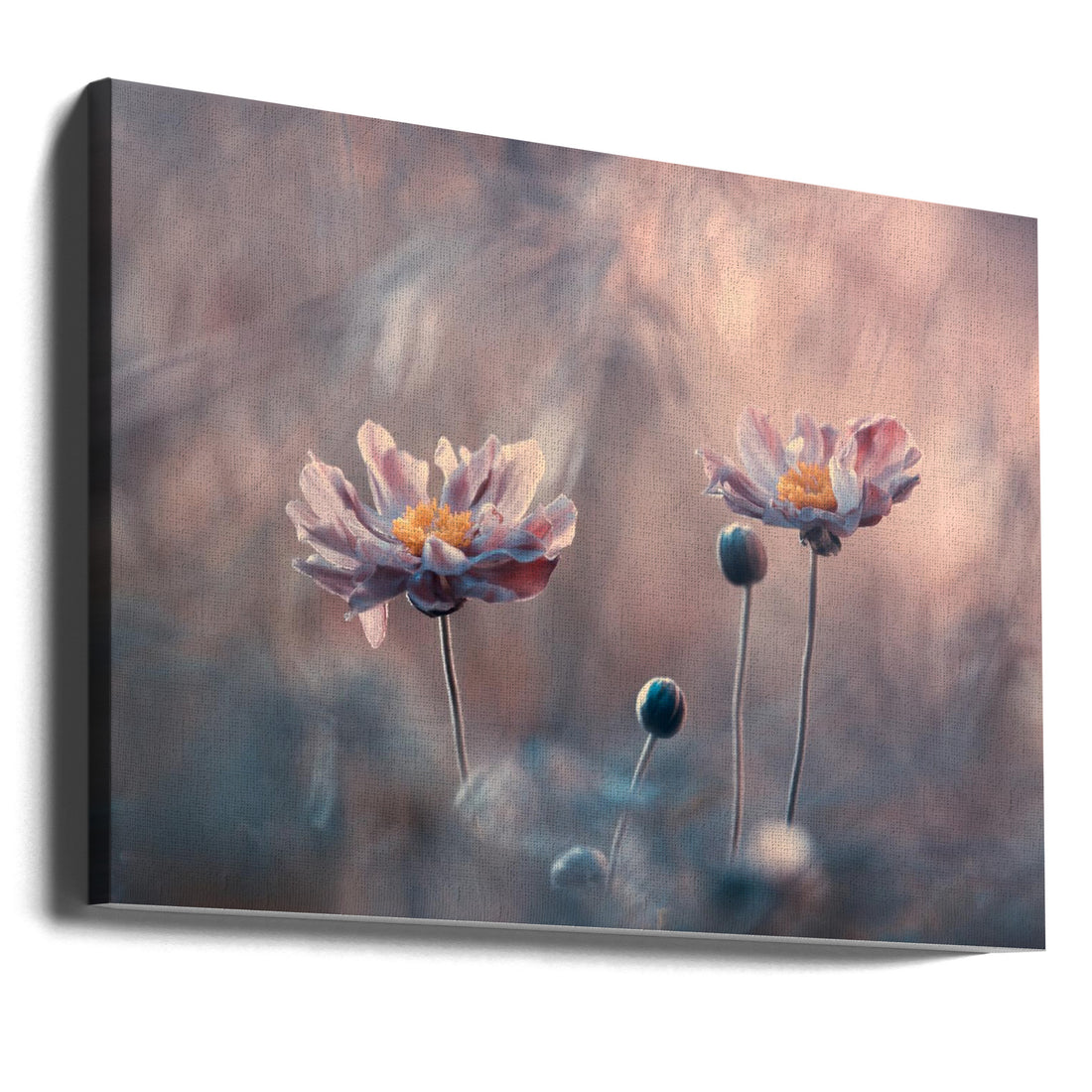 With Love by Fabien Bravin | Pink Floral Duo, Large Canvas Wall Art Print | Artsy Earth