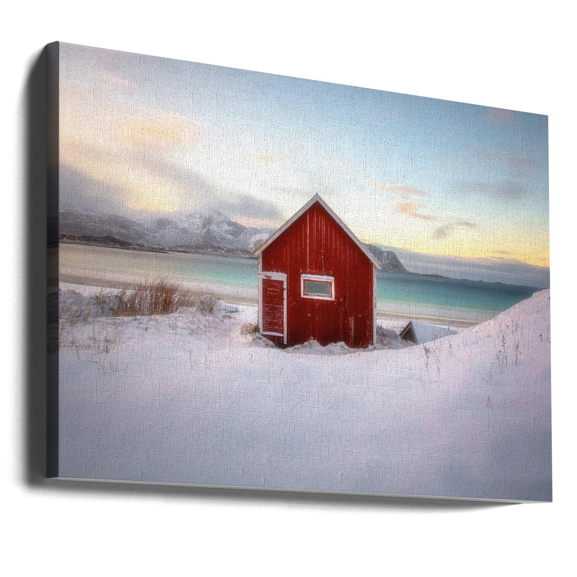 Under an Arctic Sky by Martin Steeb | Snowy Rural Landscape, Large Canvas Wall Art Print | Artsy Earth