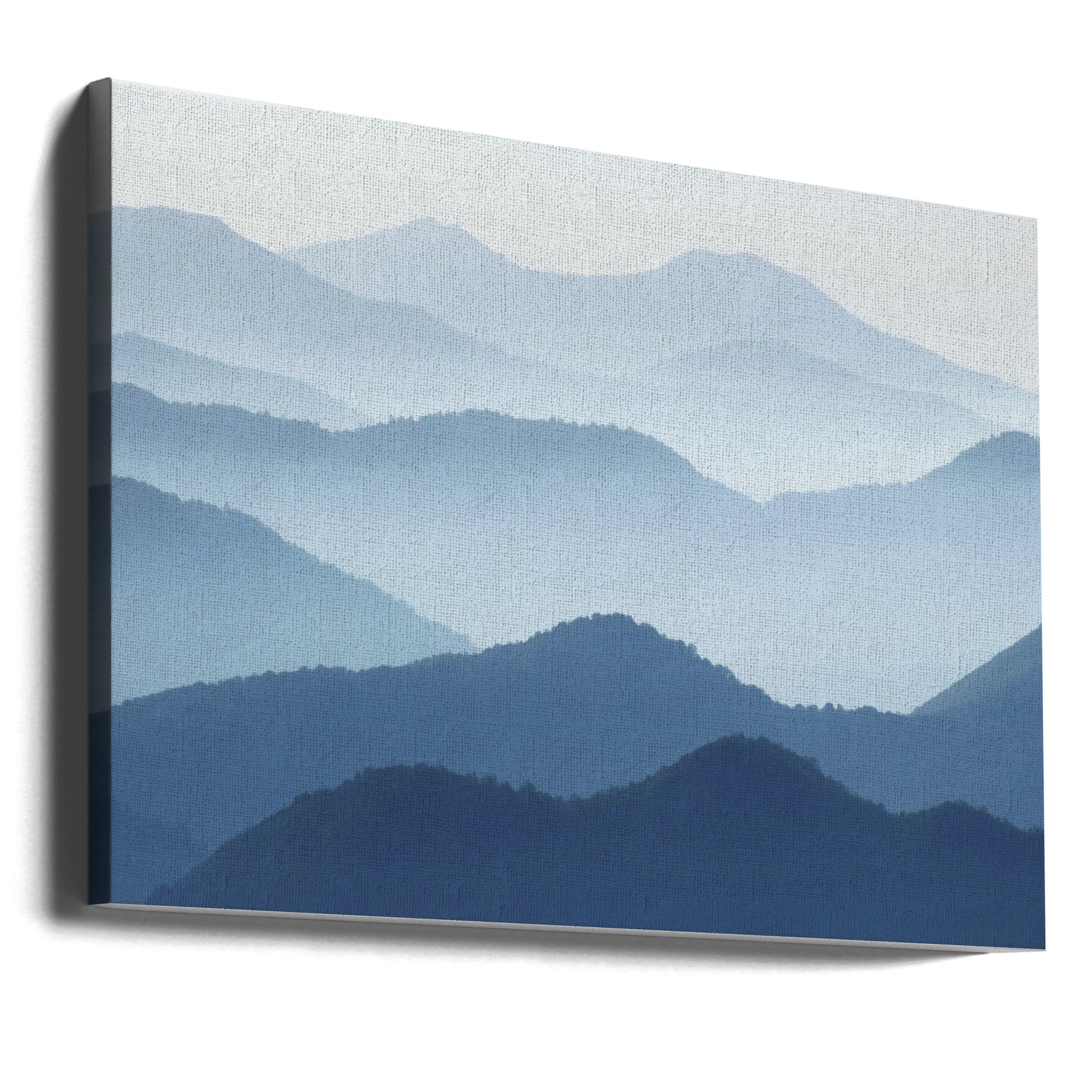 Blue Waves by Pphgallery | Misty Mountain Landscape, Large Canvas Wall Art Print | Artsy Earth