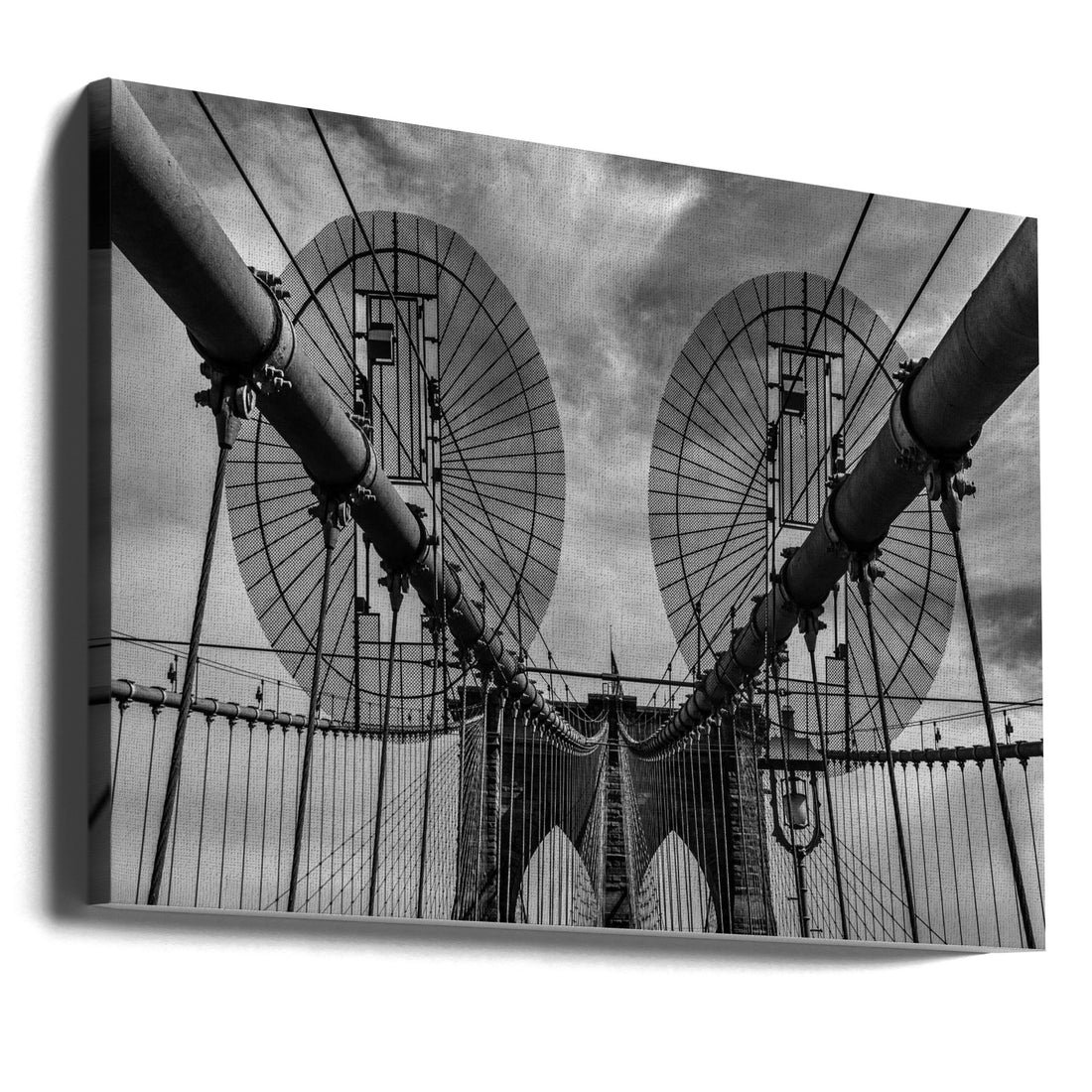 Brooklyn Bridge by Joshua Raif | Iconic Nyc Landmark, Large Canvas Wall Art Print | Artsy Earth