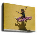 Brenda Jumping by Joan Gil Raga | Dancing Street Performance, Large Canvas Wall Art Print | Artsy Earth