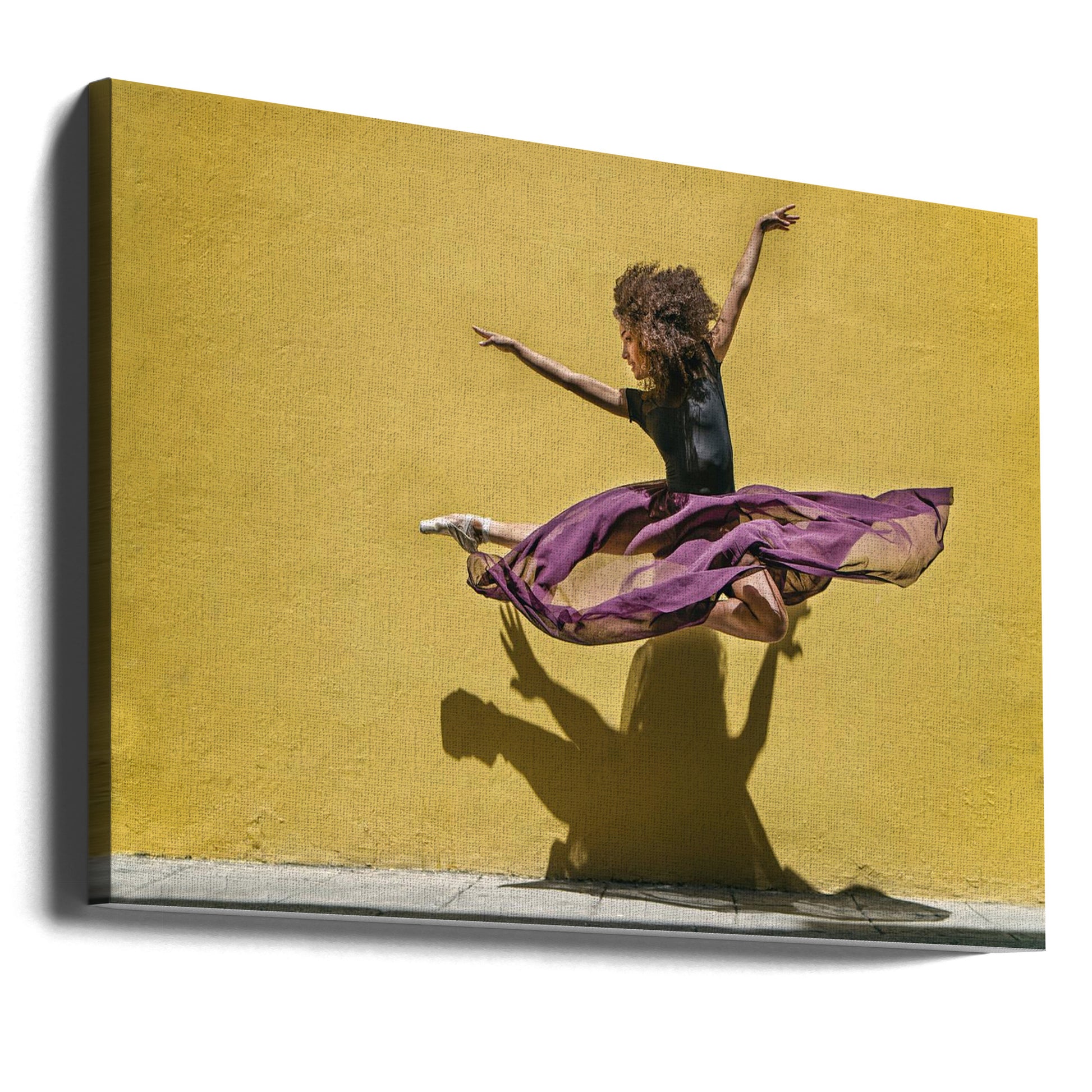 Brenda Jumping by Joan Gil Raga | Dancing Street Performance, Large Canvas Wall Art Print | Artsy Earth