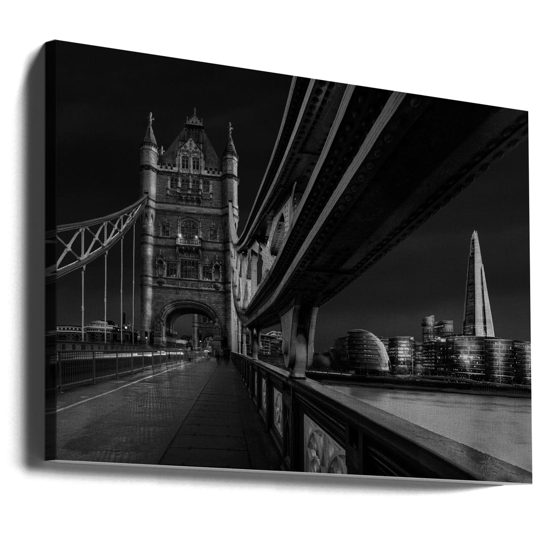 London Skyline by Nader El Assy | Urban Tower Bridge, Large Canvas Wall Art Print | Artsy Earth