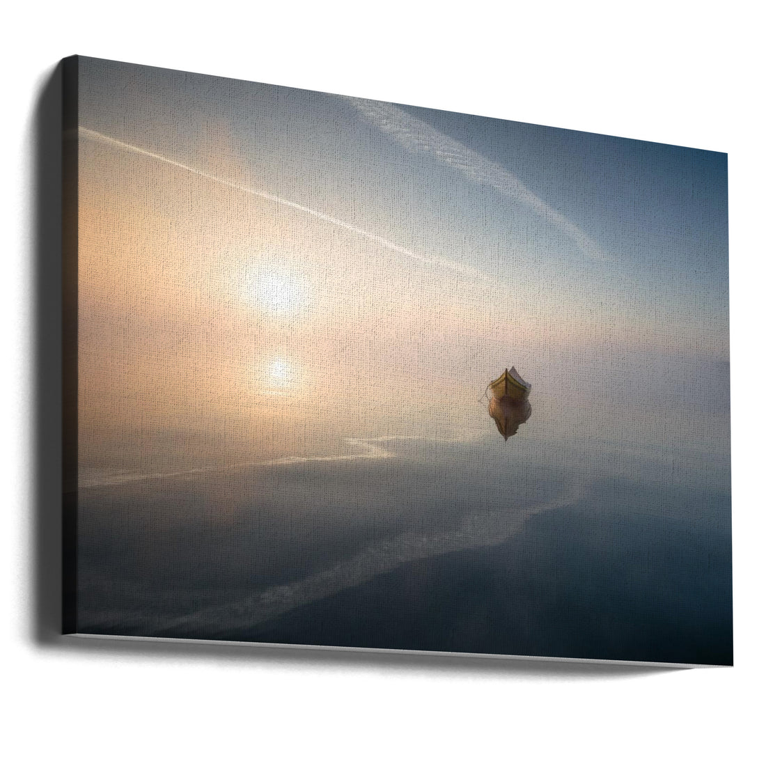 Silence at Dawn by Marco Faria | Foggy Maritime Solitude, Large Canvas Wall Art Print | Artsy Earth