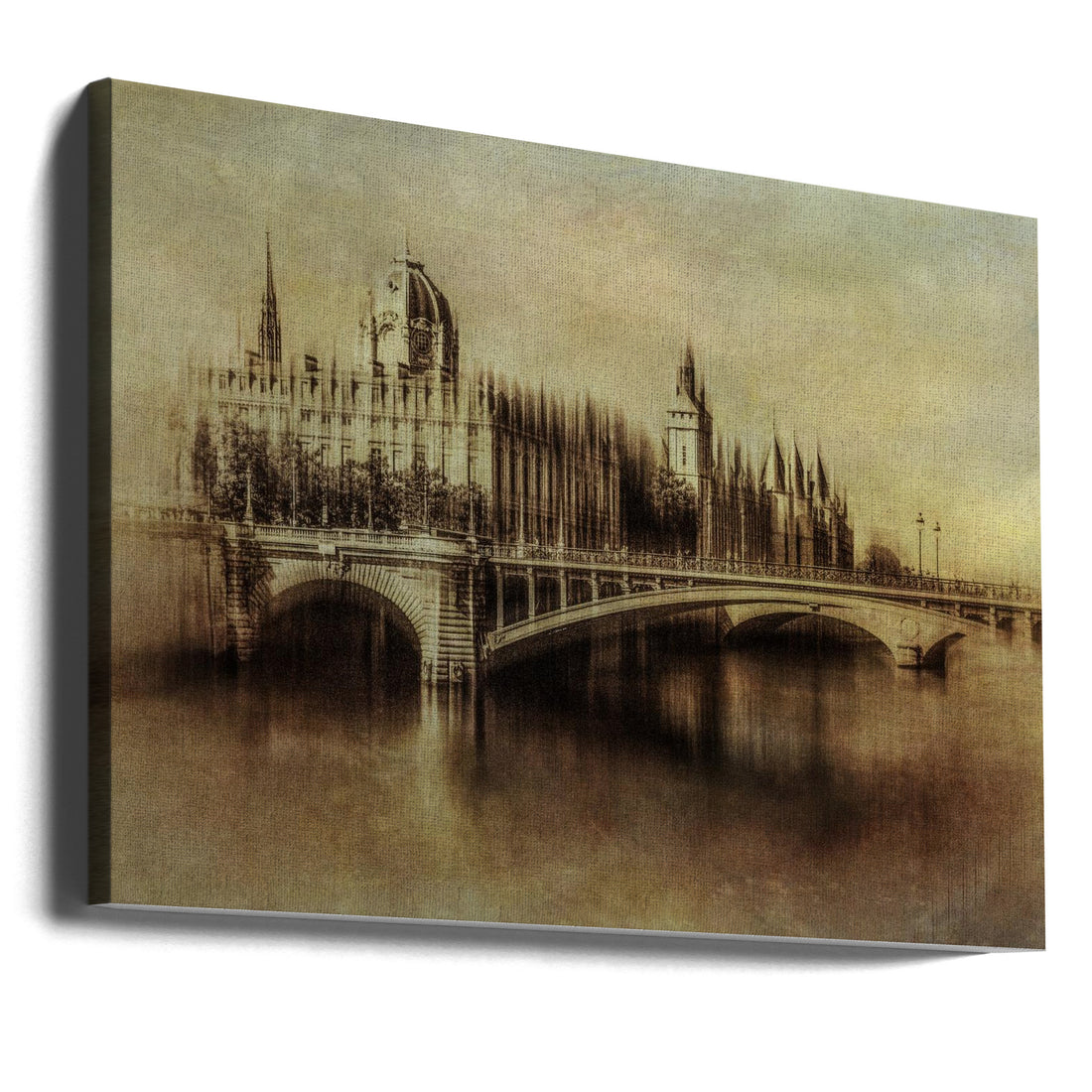 Paris Palace Bridge by Orkidea W. | Historic French Architecture, Large Canvas Wall Art Print | Artsy Earth