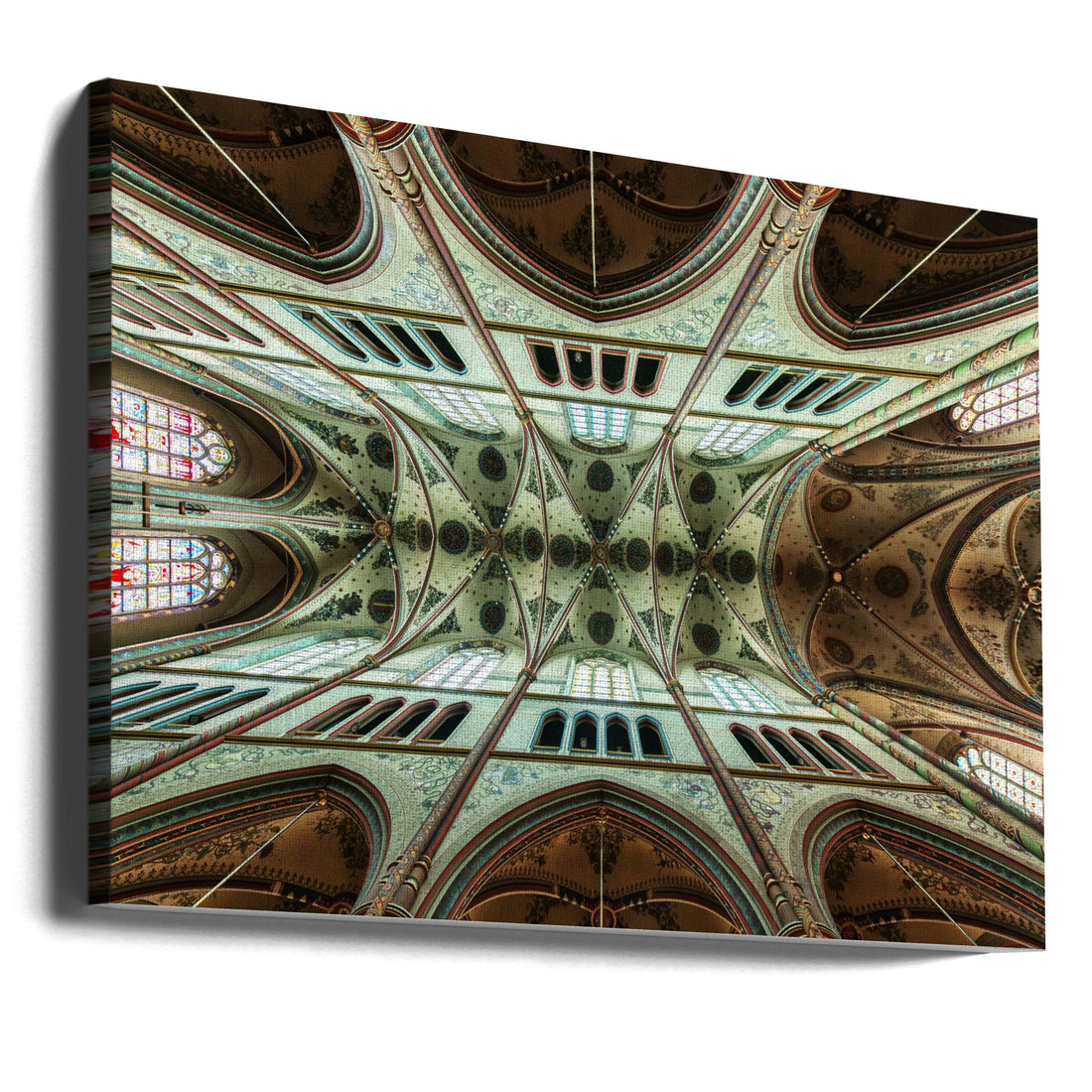 Looking Up by Gerard Jonkman | Cathedral Architecture Perspective, Large Canvas Wall Art Print | Artsy Earth