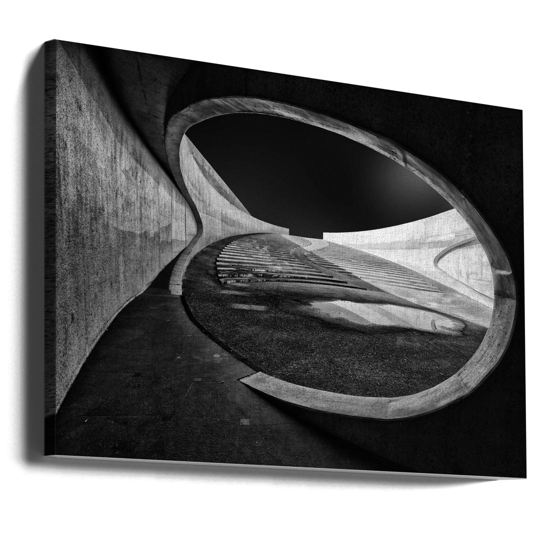 Through the Hole by Jeroen Van De Wiel | Geometric Architecture Abstract, Large Canvas Wall Art Print | Artsy Earth