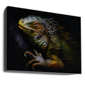 Time of Molting by Santiago Pascual Buye | Dark Reptile Profile, Large Canvas Wall Art Print | Artsy Earth