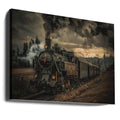 Gold Digger Train by Hubert Bichler | Vintage Steam Locomotive, Large Canvas Wall Art Print | Artsy Earth