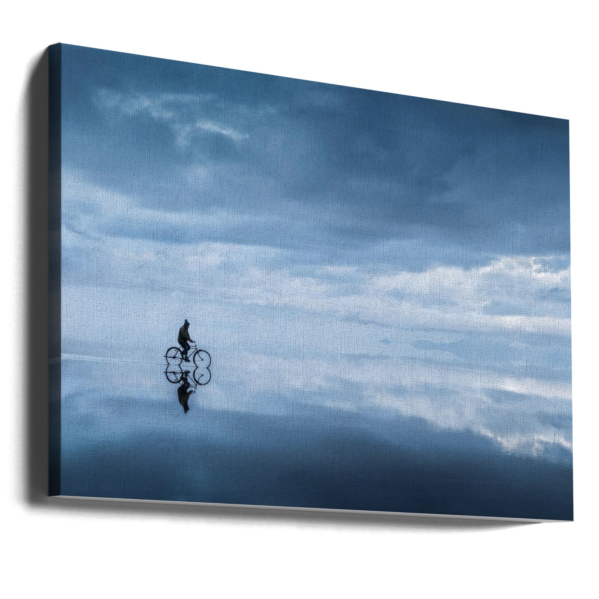 Walking in the sky by Alexandr Kukrinov | Minimalist Cloud Reflection, Large Canvas Wall Art Print | Artsy Earth