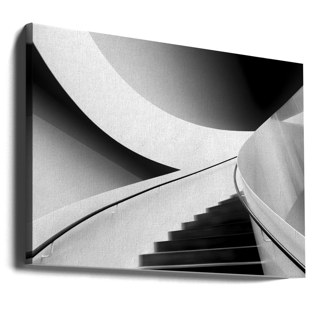 Around the Stairs by Greetje Van Son | Geometric Architecture Lines, Large Canvas Wall Art Print | Artsy Earth