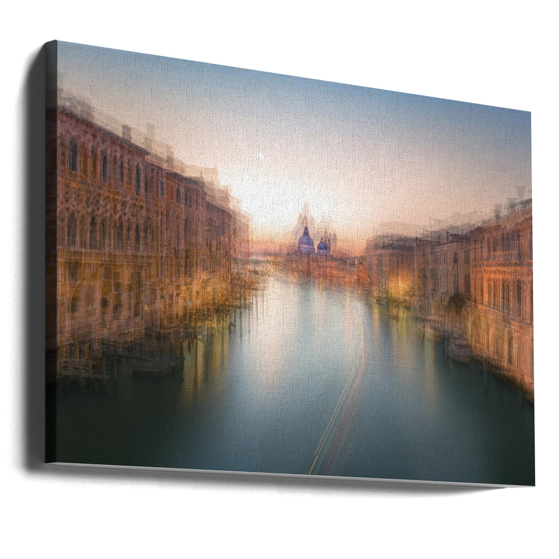 Venice Reflections by Larry Deng | Double Exposure Cityscape, Large Canvas Wall Art Print | Artsy Earth