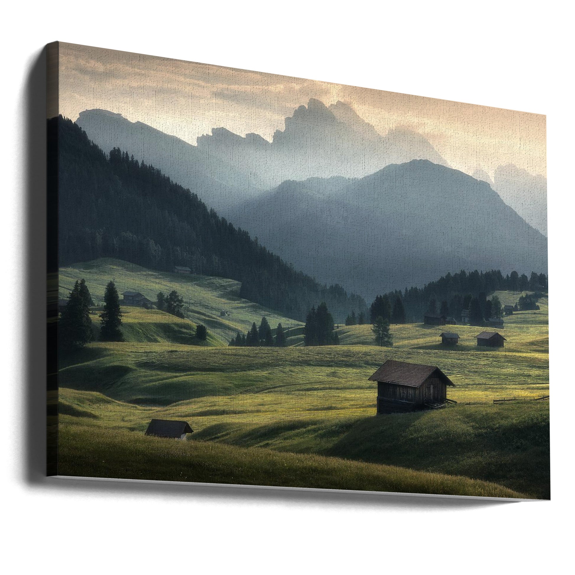 Seiser Alm Sunrise by Zbyszek Nowak | Alpine Mountain Landscape, Large Canvas Wall Art Print | Artsy Earth