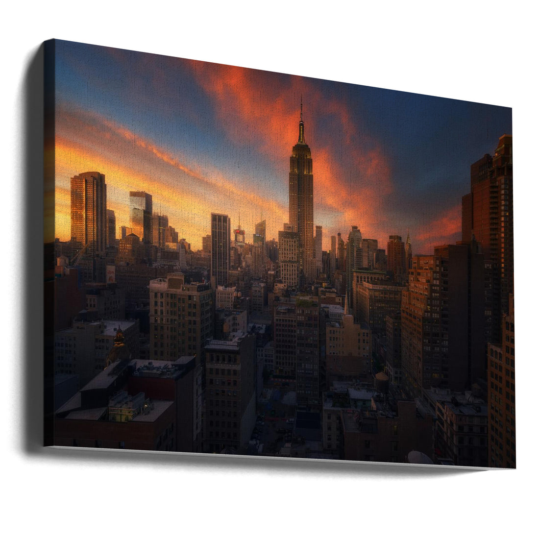 Rooftop New York by David Martin Castan | Nyc Skyline Sunset, Large Canvas Wall Art Print | Artsy Earth