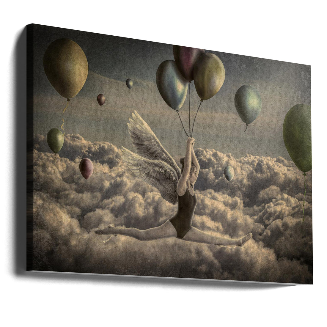 Go with the flow by Peeters Jos | Surreal Ballet Fantasy, Large Canvas Wall Art Print | Artsy Earth