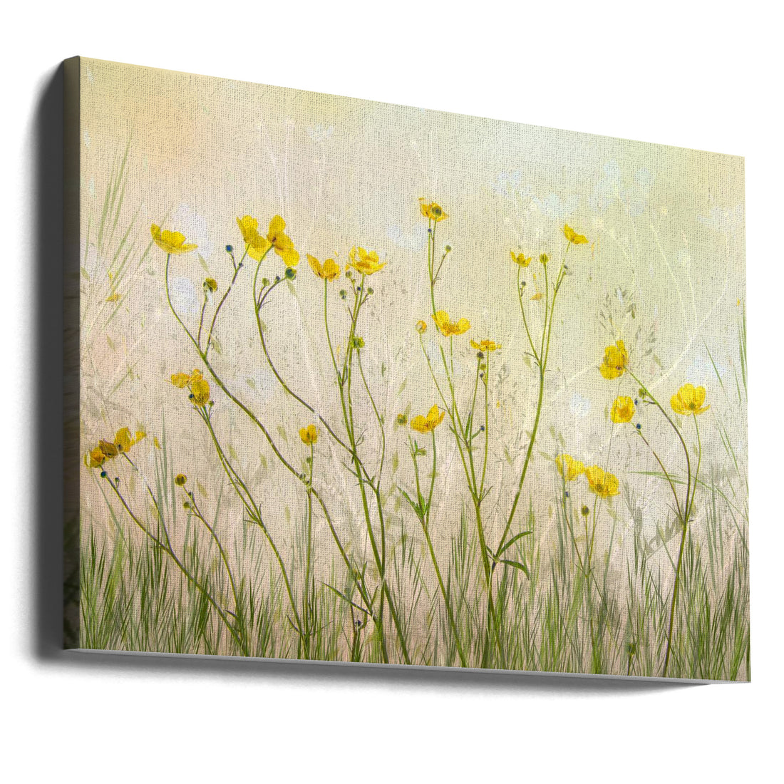 Spring Botanicals by Nel Talen | Yellow Floral Still Life, Large Canvas Wall Art Print | Artsy Earth