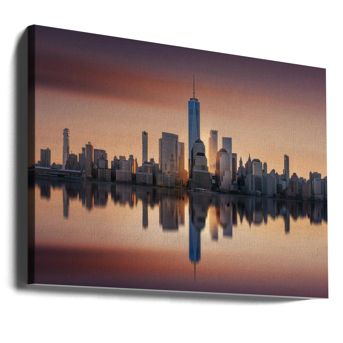 Unforgettable sunrise by Jorge Ruiz Dueso | Manhattan Skyline Dawn, Large Canvas Wall Art Print | Artsy Earth