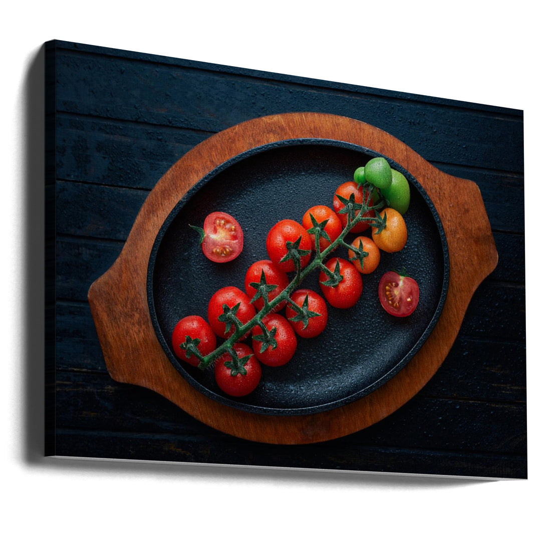 Colourful Tomatoes by Aleksandrova Karina | Fresh Vegetable Plate, Large Canvas Wall Art Print | Artsy Earth